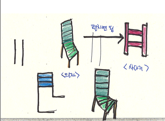 사다리 의자 -- 김0태민